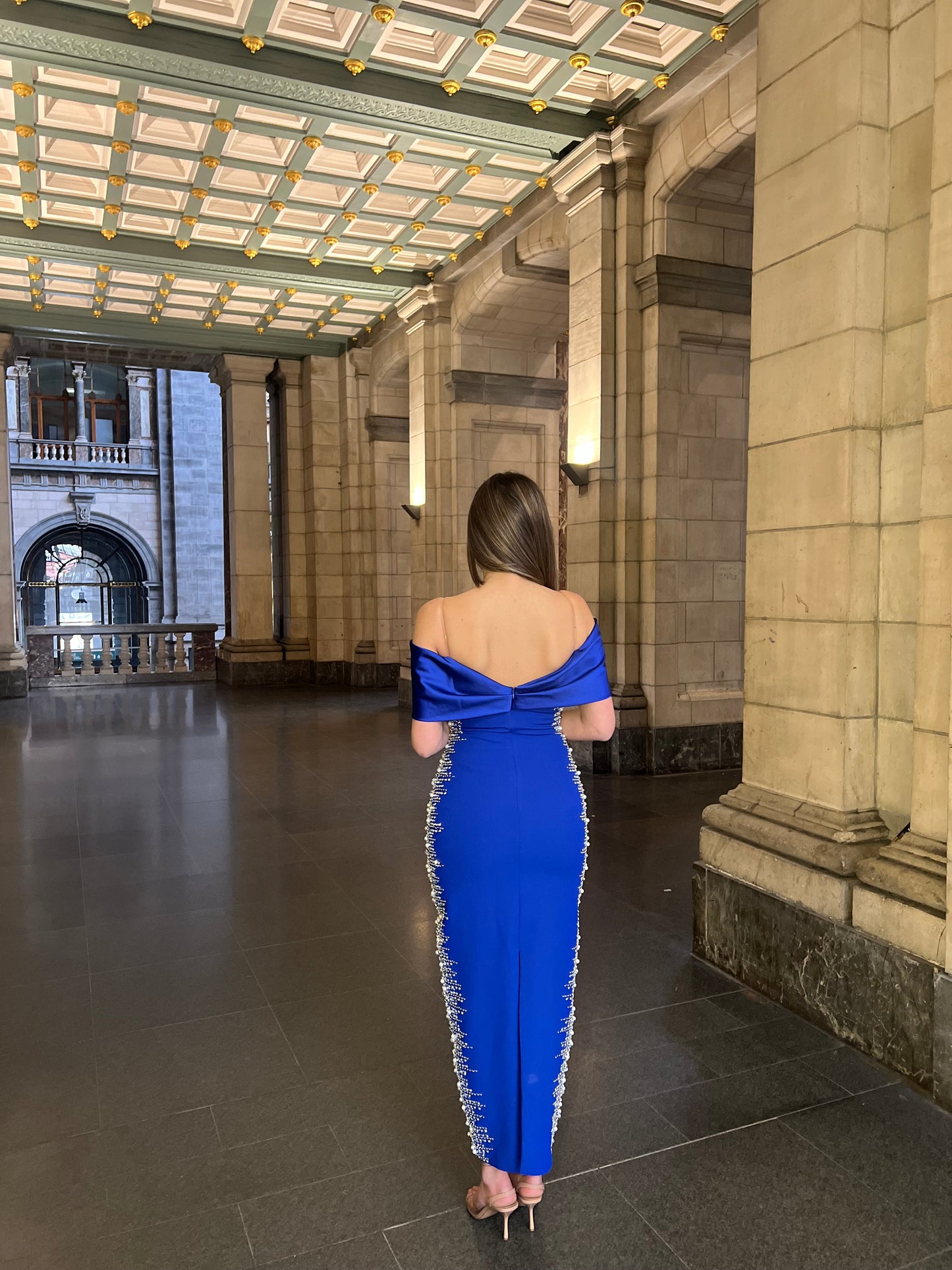The Meral dress royal blue