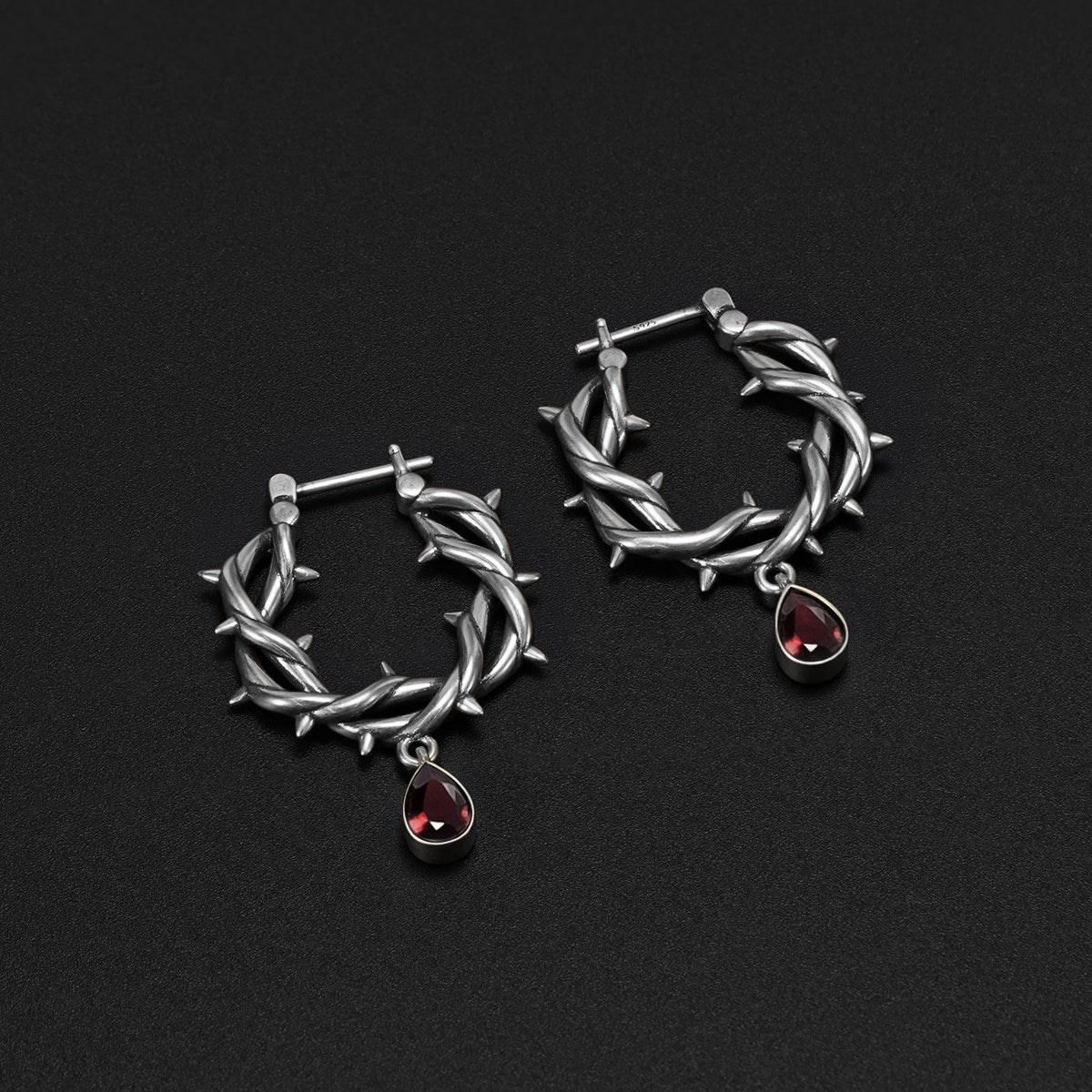 BLOOD THORN CROWN EARRINGS