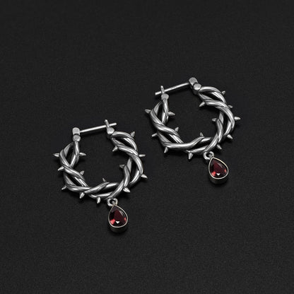 BLOOD THORN CROWN EARRINGS