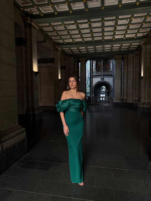 The Coco dress green