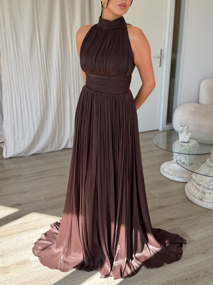 The Maria dress brown