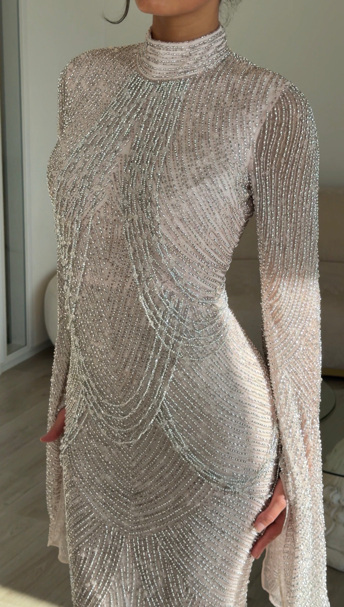 The Belise dress soft pink