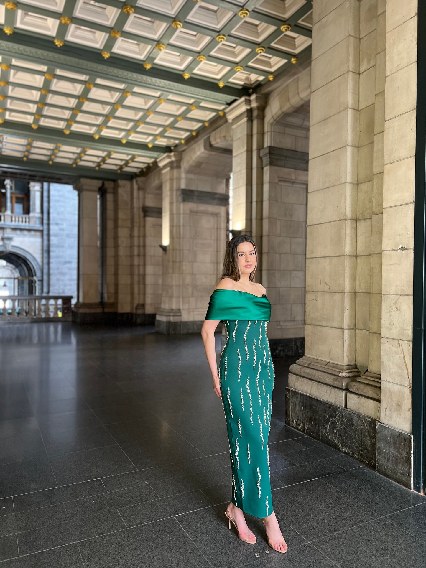The Mersa dress green