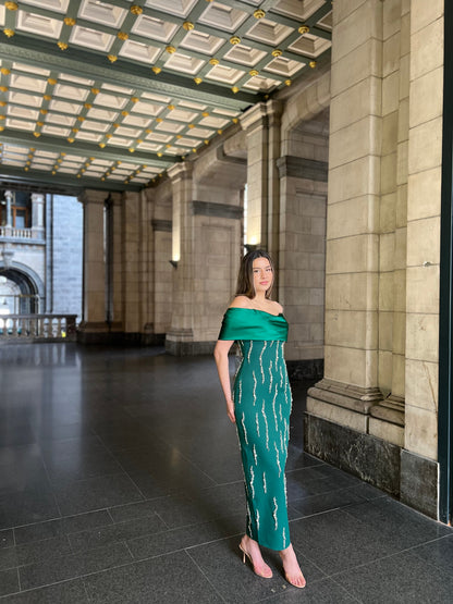 The Mersa dress green