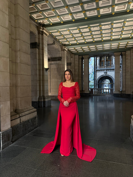 The Asena dress red