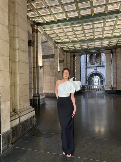 The Celine dress black & white