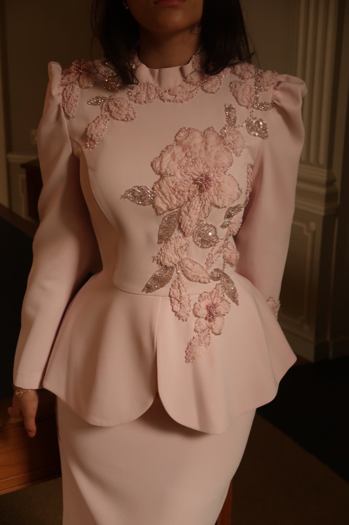 The Vivienne dress soft pink