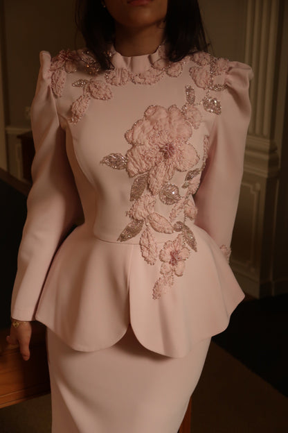 The Vivienne dress soft pink