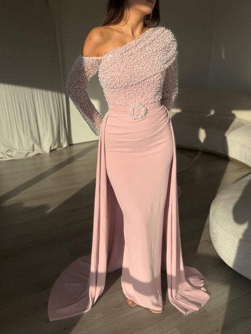 The Defne dress soft pink