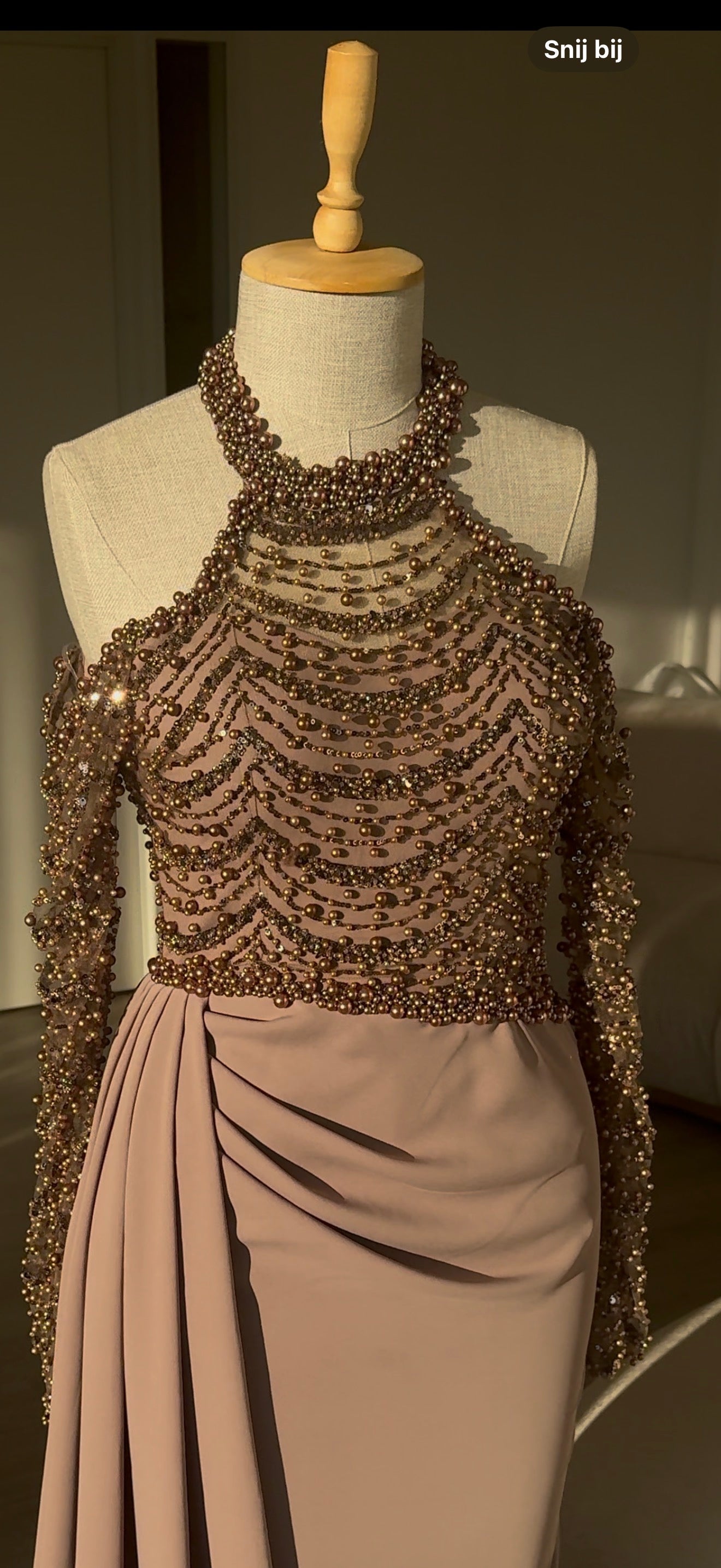 The Pearla dress brown