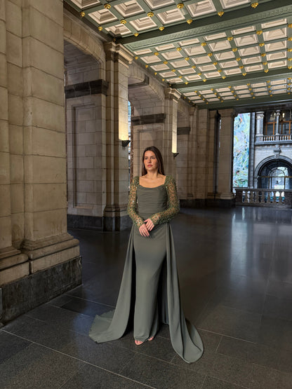 The Asena dress khaki