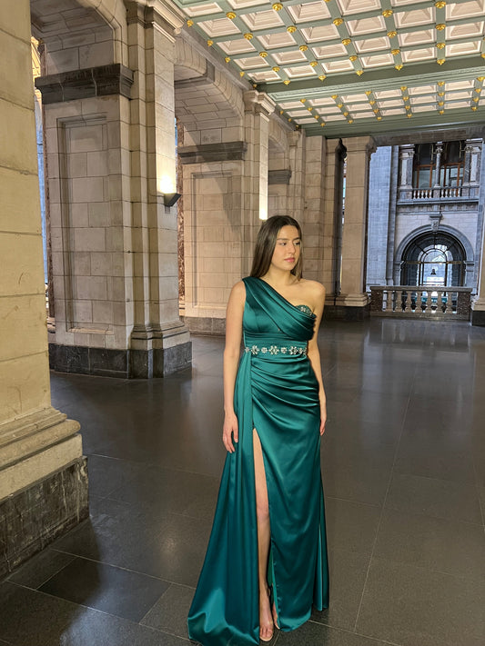 The Stella dress green