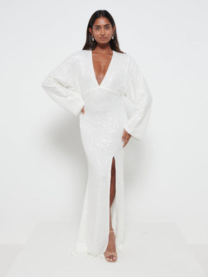 Alexis Sequin Maxi Dress - Ivory