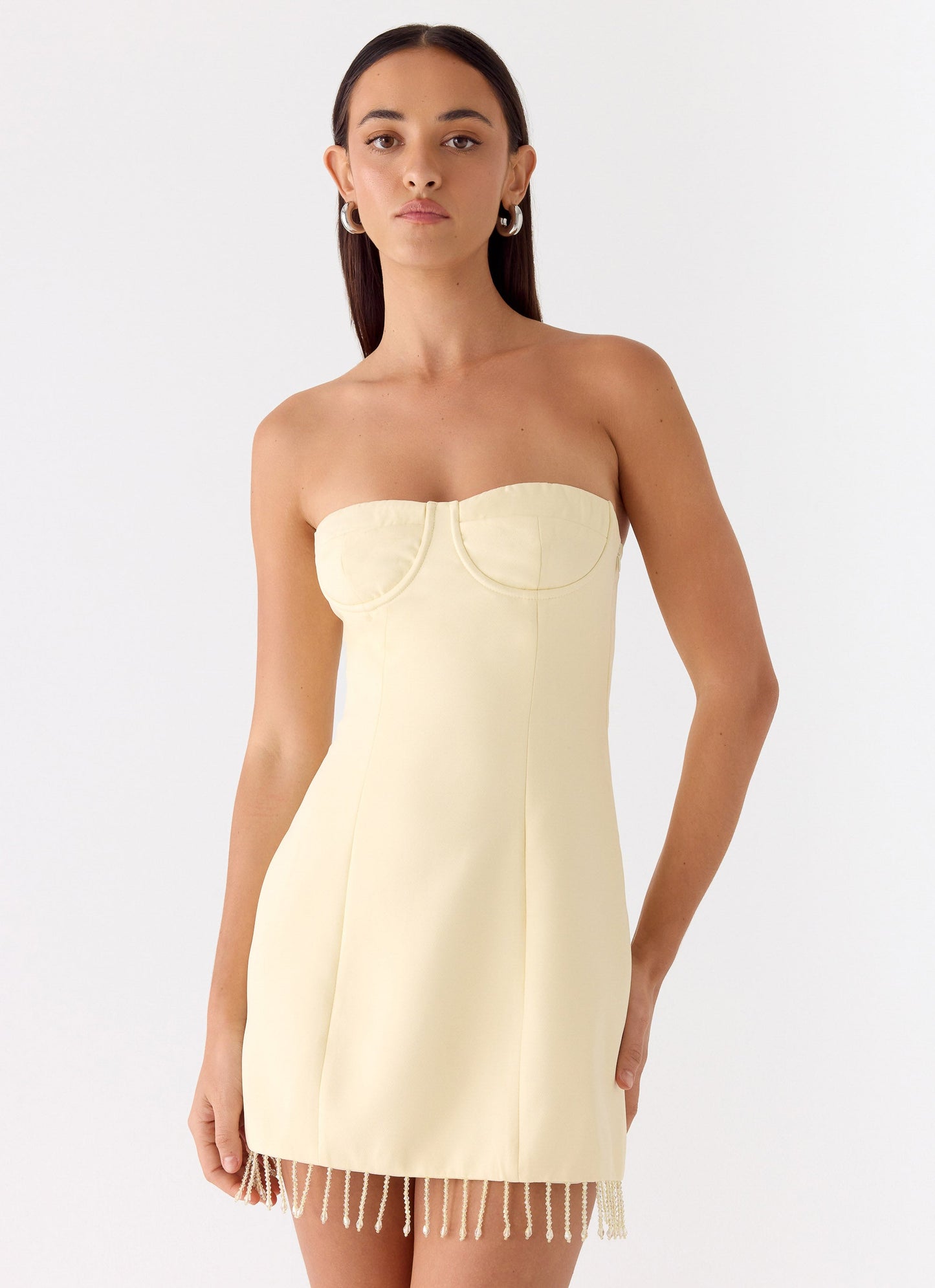 Arista Strapless Mini Dress - Yellow