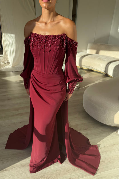 The Cinderella dress burgundy