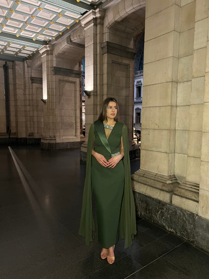 The Layal dress green