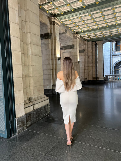 The Marielle dress beige