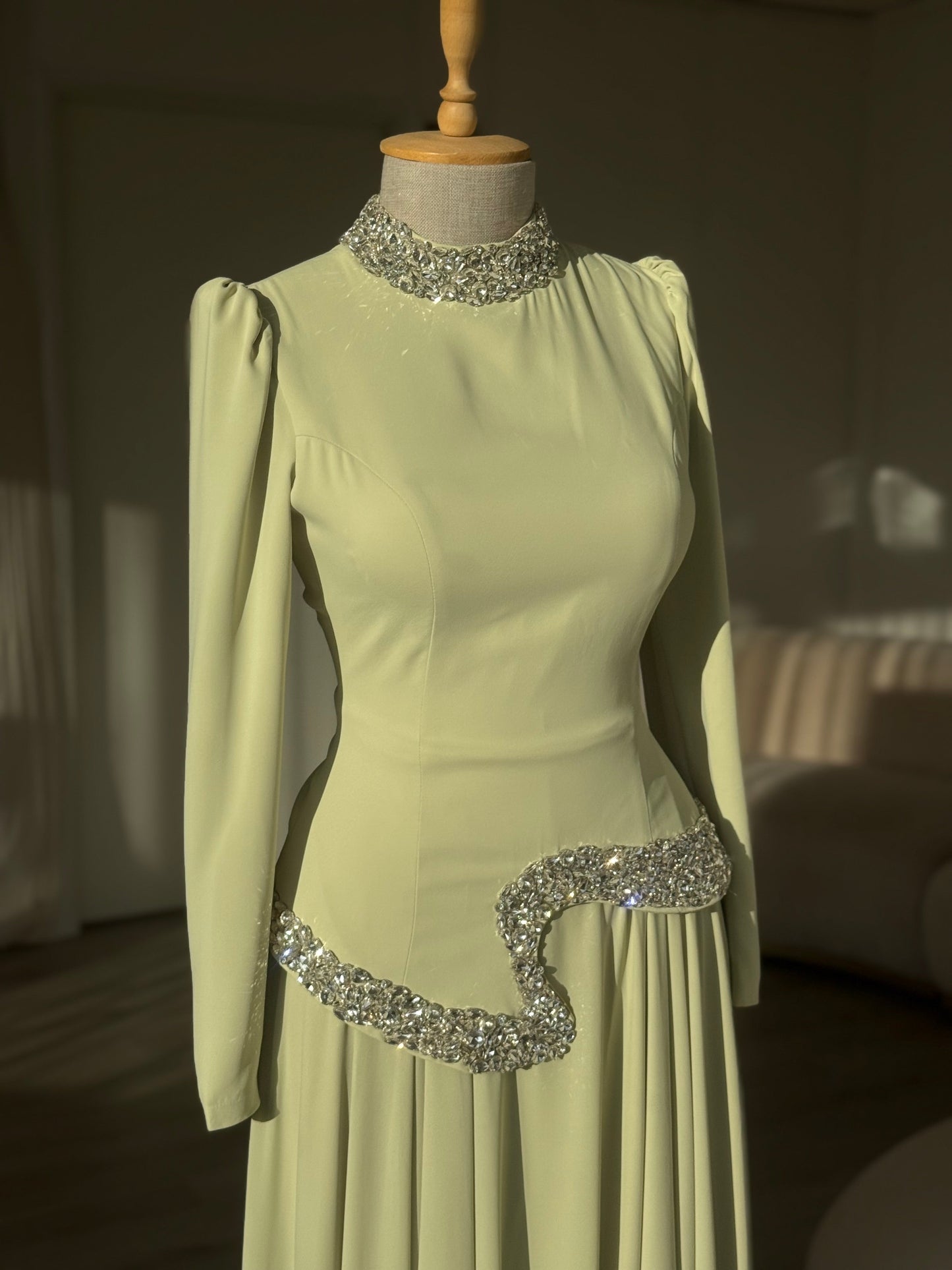 The Daisy dress lime