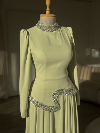 The Daisy dress lime