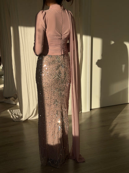 The Zerin dress rosewood