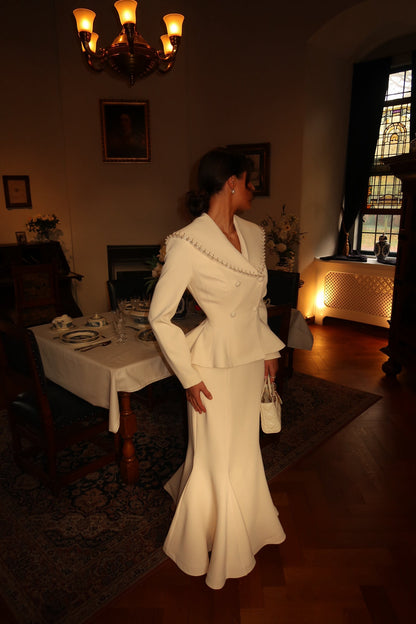 The Evelina suit ivory