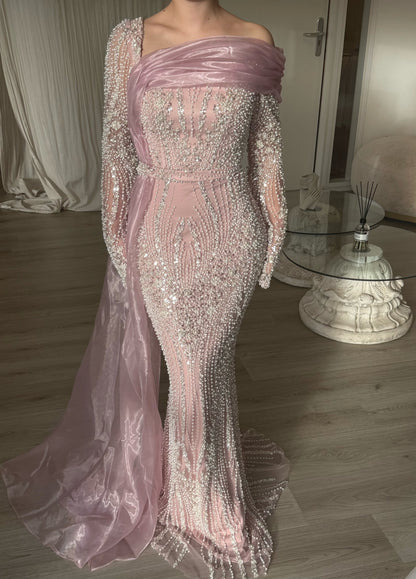 The Lora dress soft pink