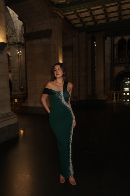 The Leya dress green