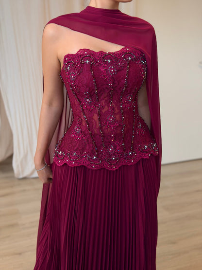 The Arya dress plum