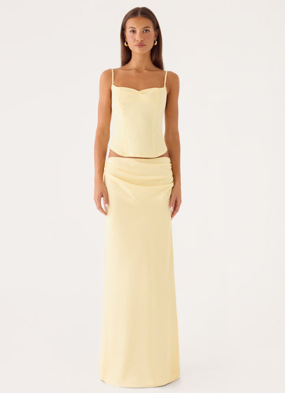 Belle Chime Bustier - Baby Yellow