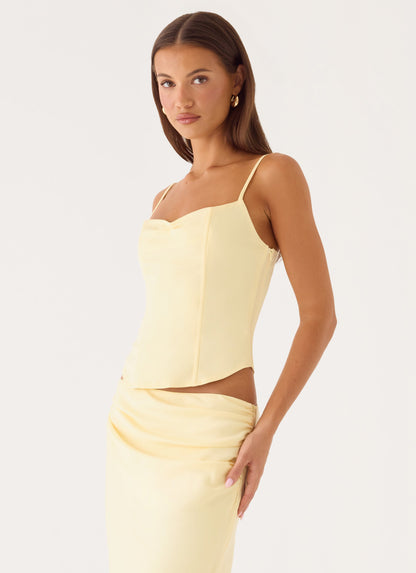 Belle Chime Bustier - Baby Yellow