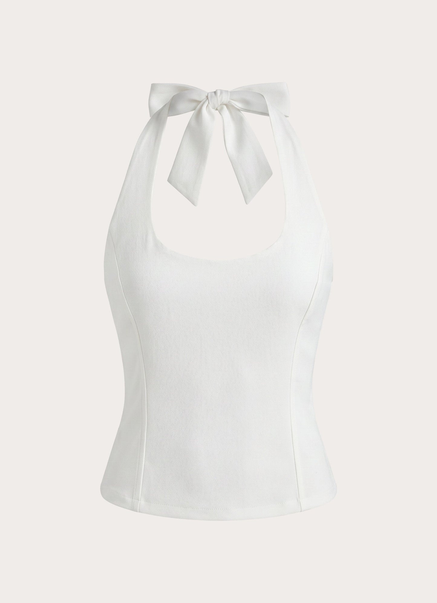 Belza Halter Corset Top - White