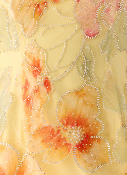 Bliss Beaded Mini Skirt - Floral Beaded
