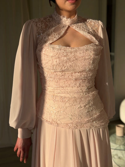 The Lovira dress soft pink