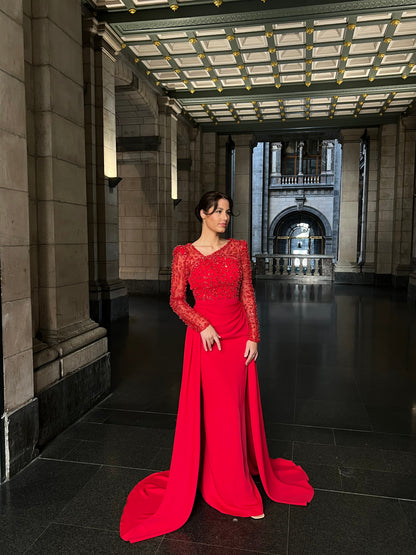 The Zara dress red