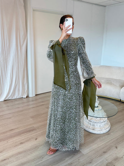 The Denira dress khaki