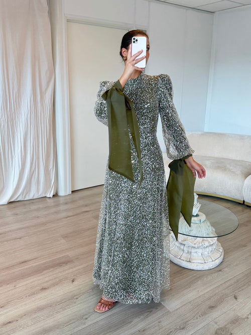 The Denira dress khaki