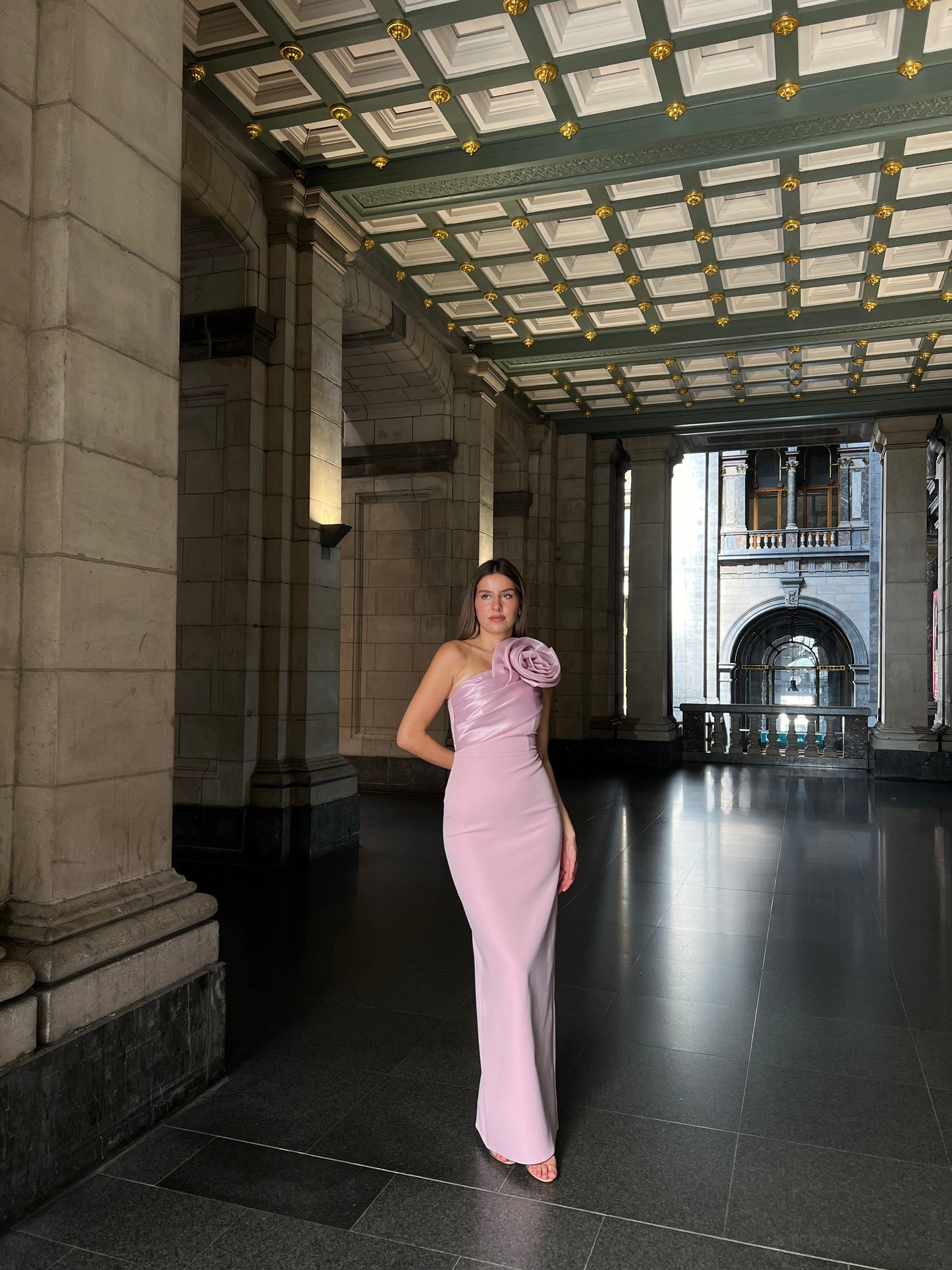The Rozerin dress pink