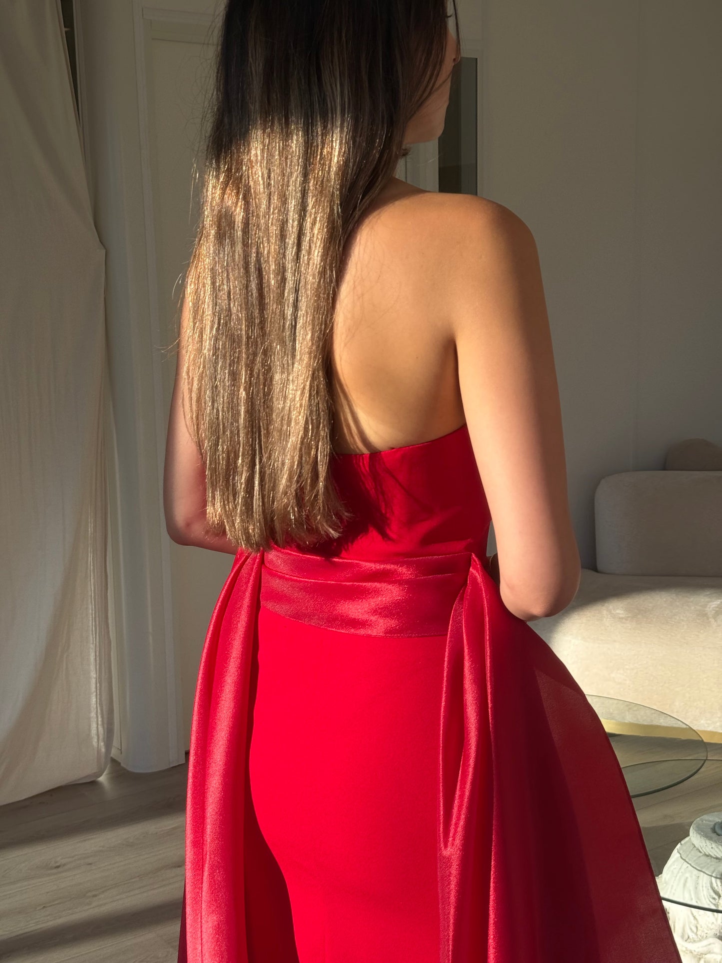 The Aselya dress red