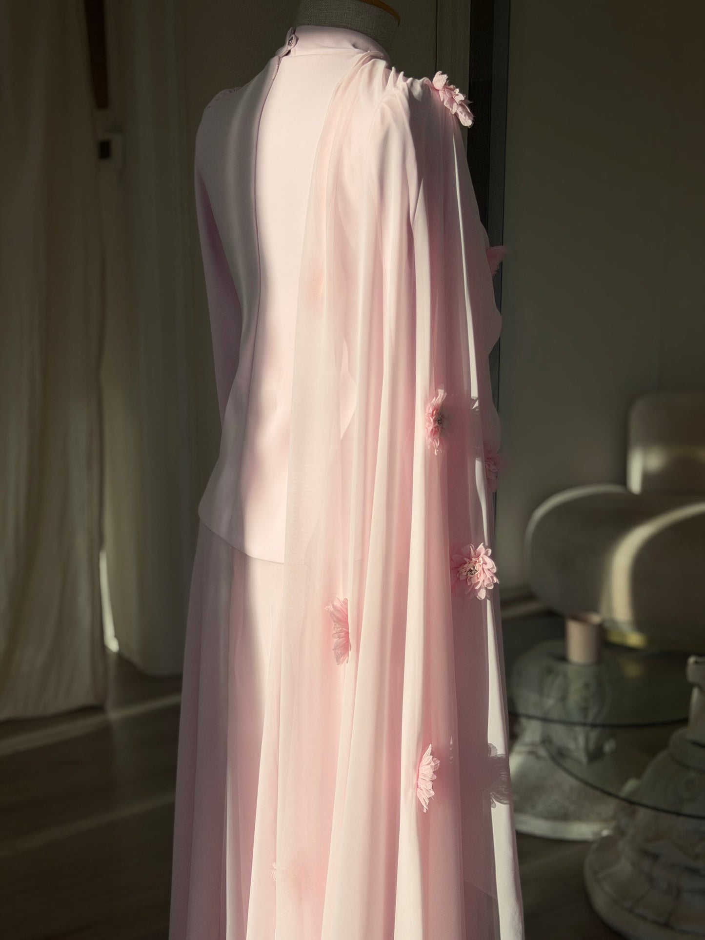 The Peony dress soft pink