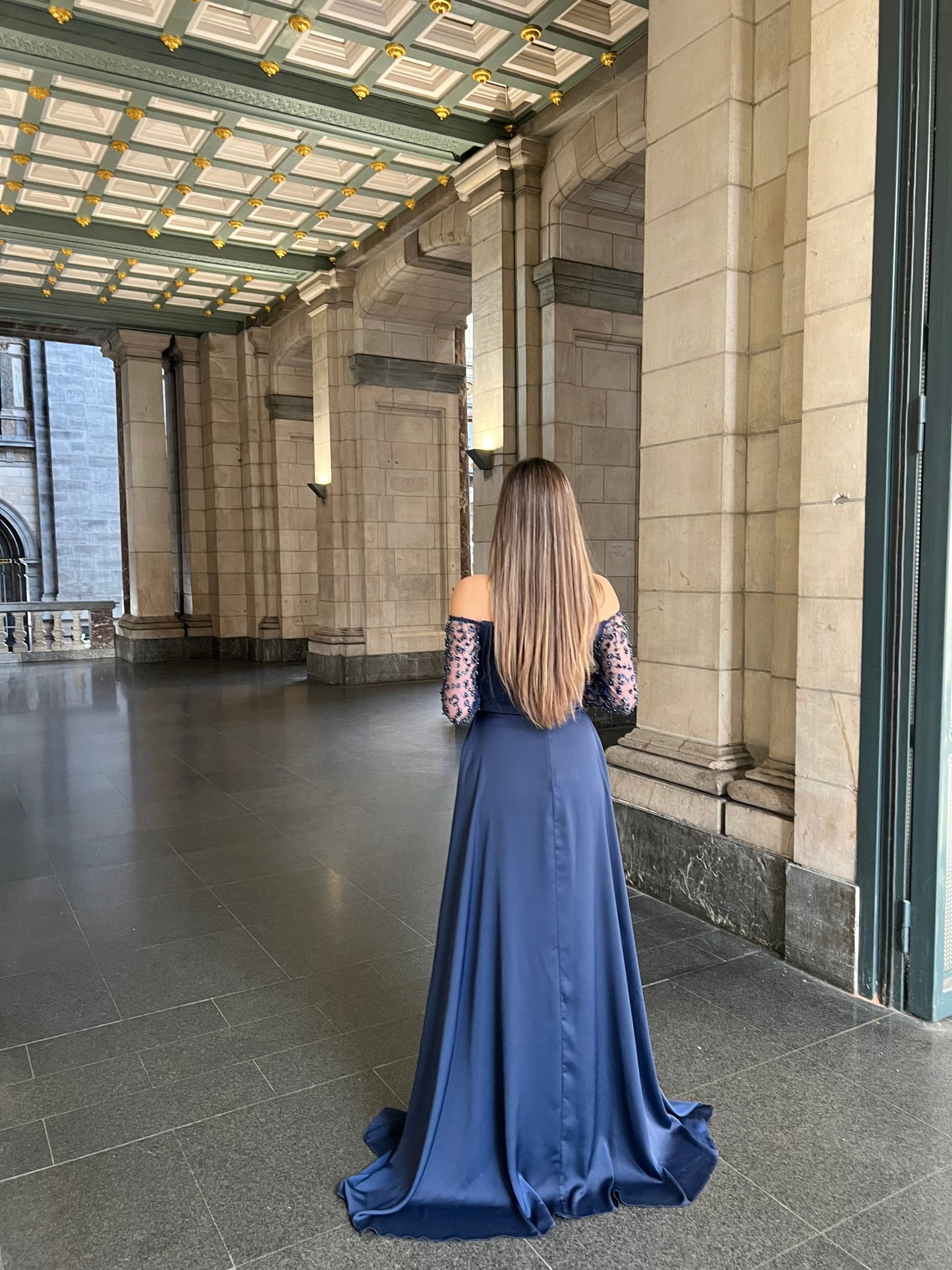 The Asiya dress blue