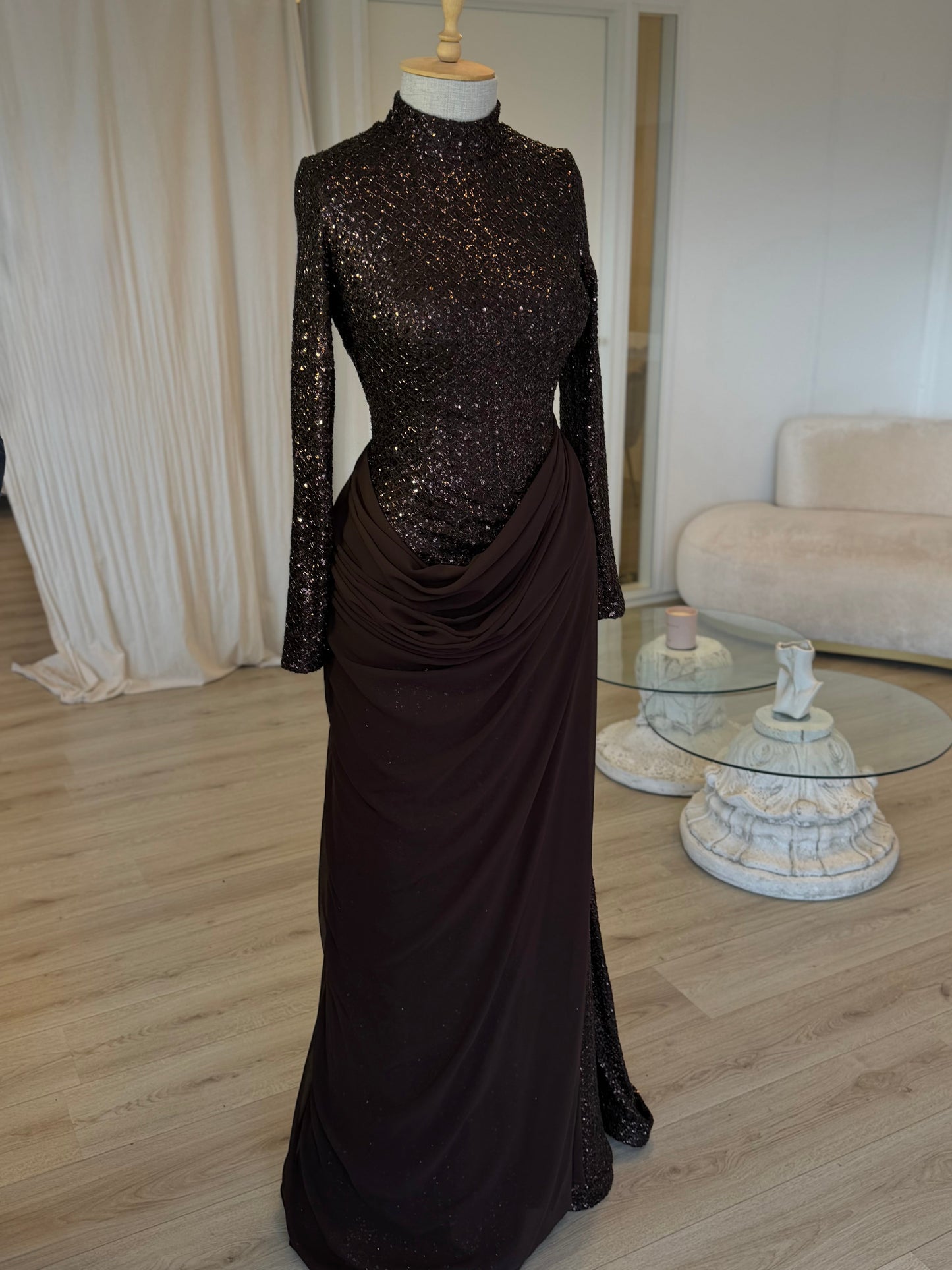 The Gamze dress brown