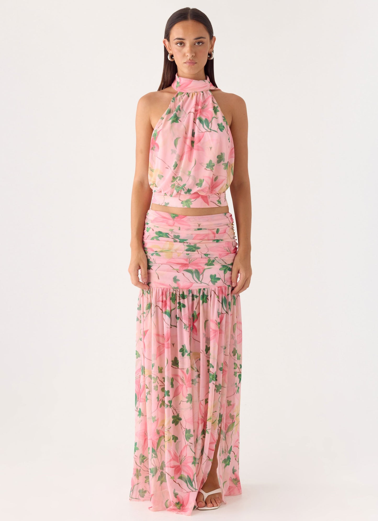 Cantrall Halter Top - Blooming Spring