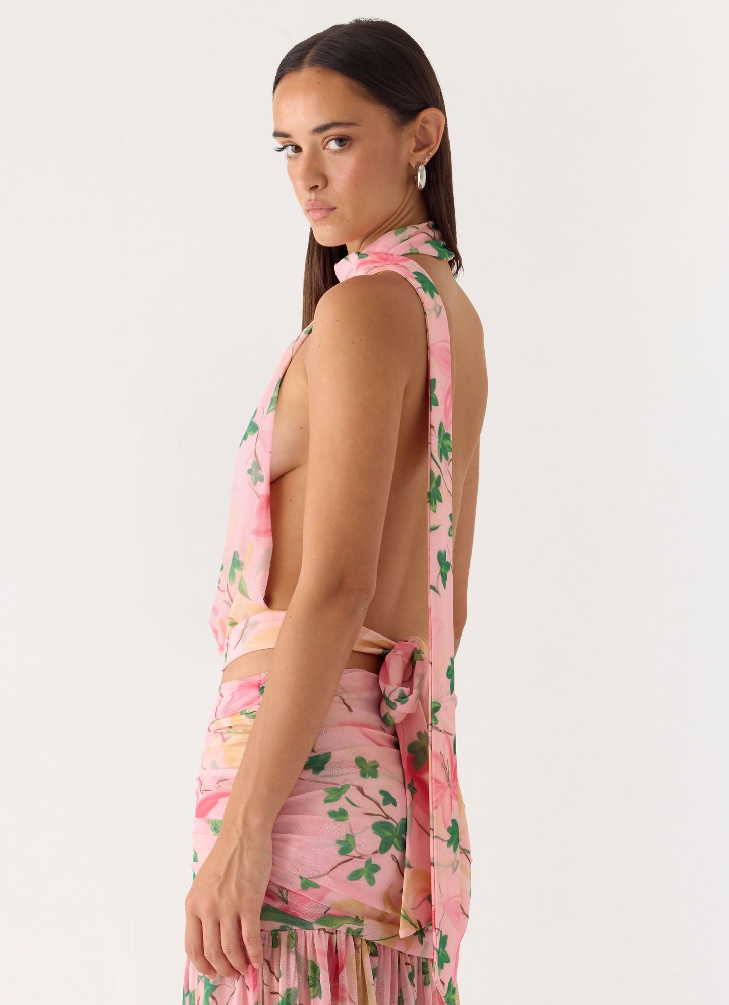 Cantrall Halter Top - Blooming Spring