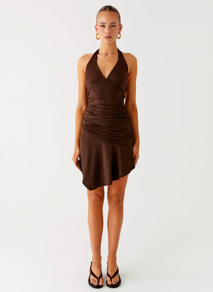 Colt Mini Dress - Chocolate