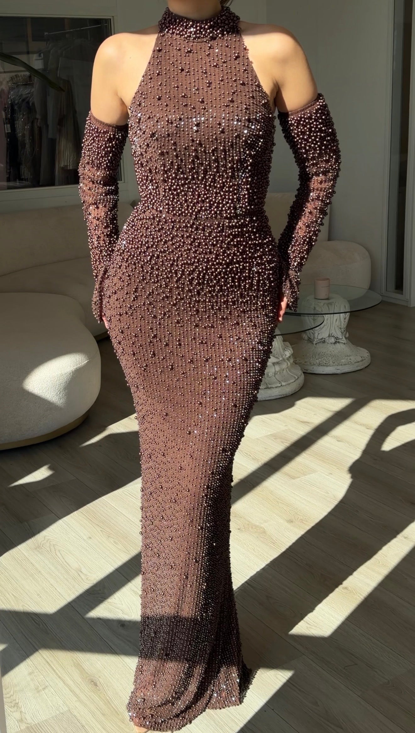 The Sará dress brown