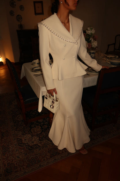 The Evelina suit ivory