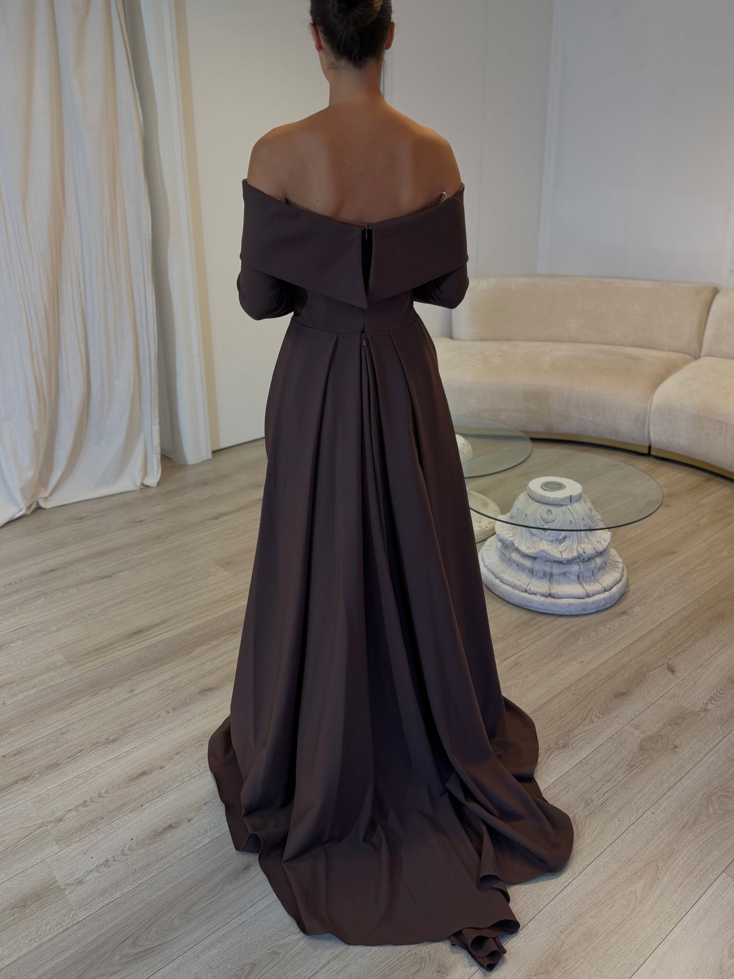 The Alara dress brown