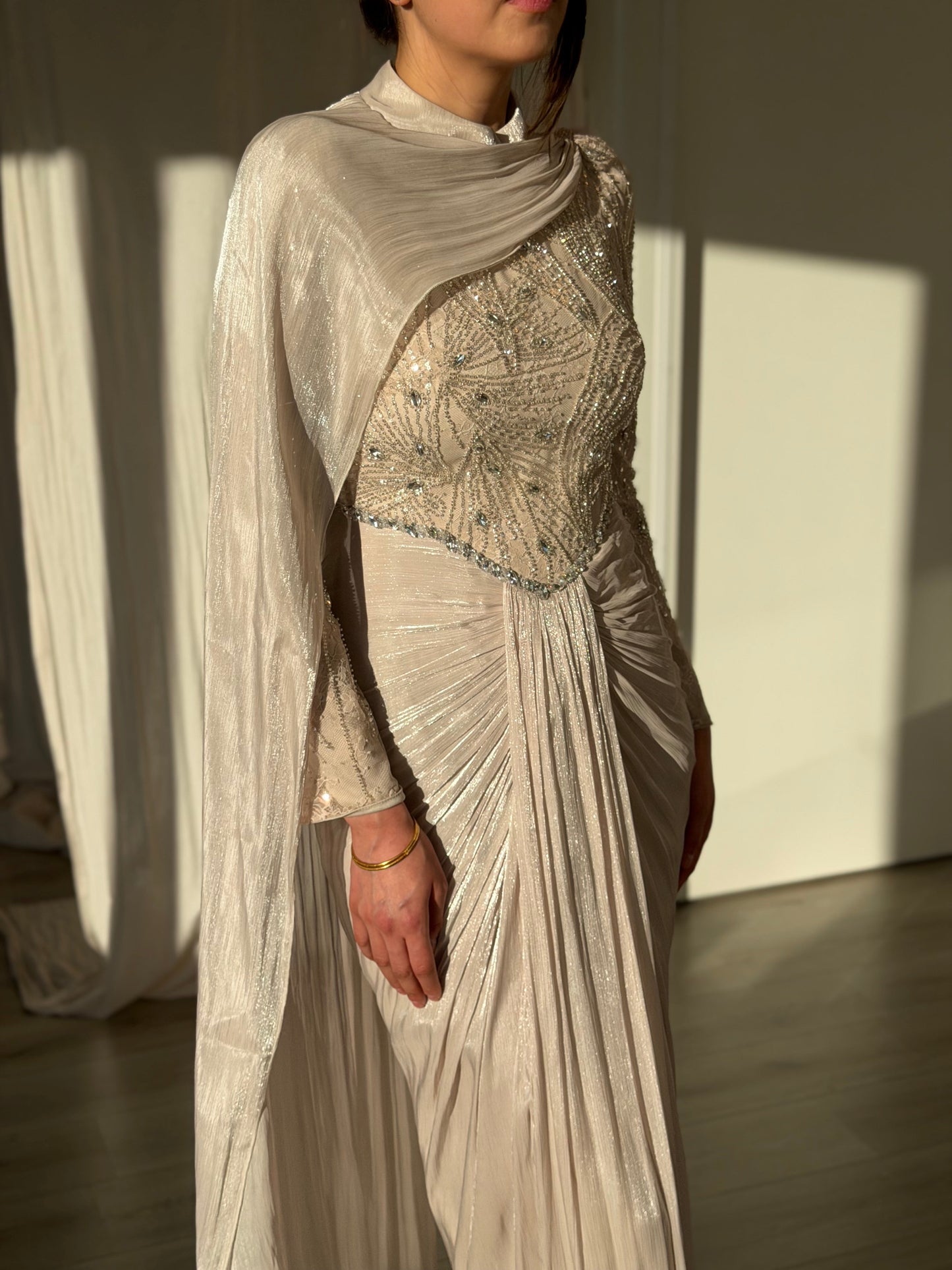 The Gül dress beige
