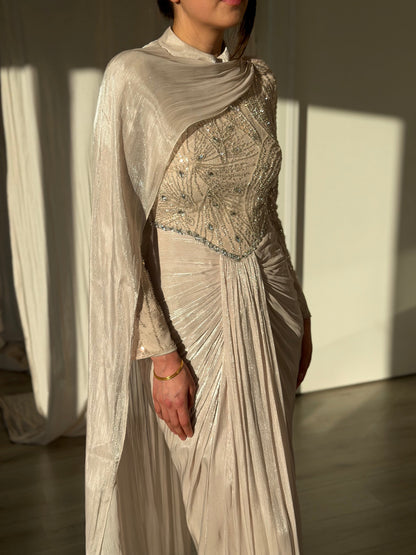 The Gül dress beige