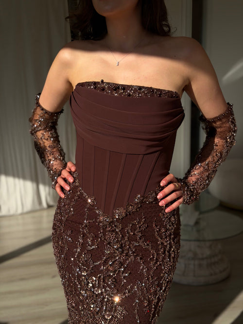 Th Rana dress brown